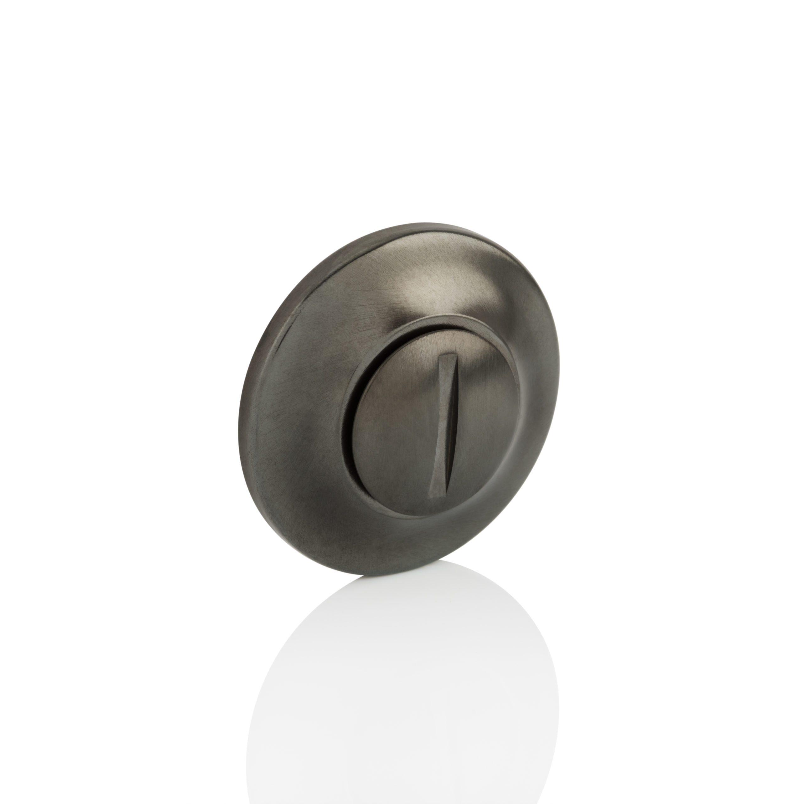 Joseph Giles - INTRICATELY HAMMERED solid brass oval door knob